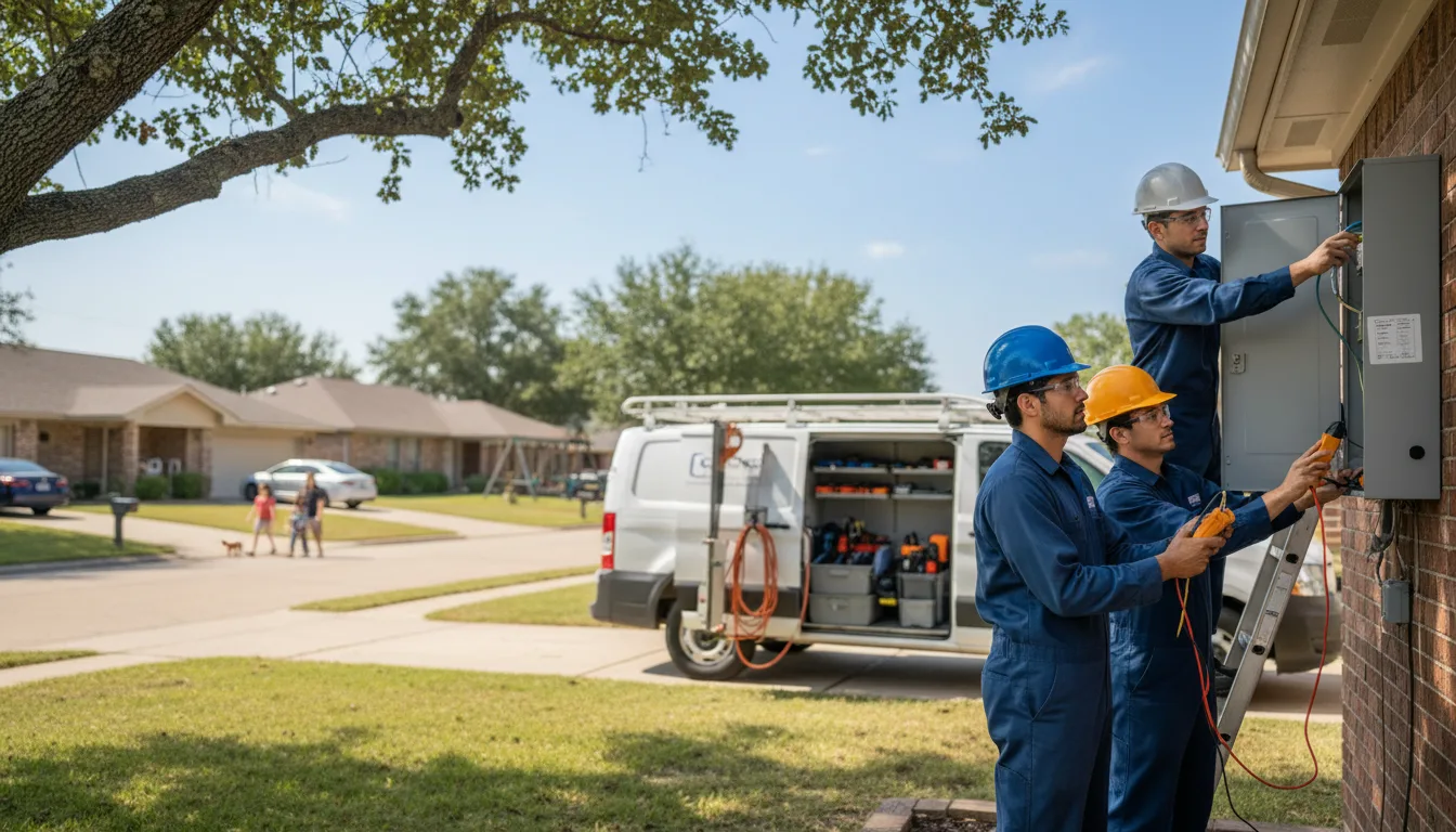 Certified electrician providing emergency electrical services in Abernathy, TX